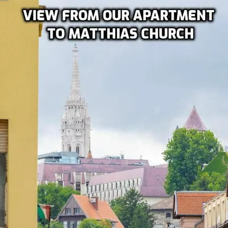 Designer Modern By Buda Castle With Stunning Matthias Church View * Budapesta